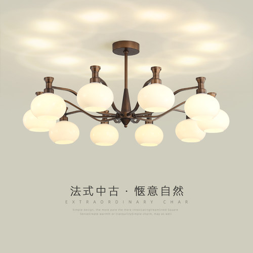 客厅吊灯中古南洋风轻奢新款