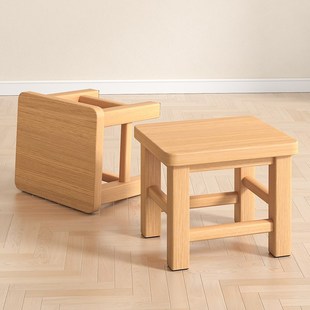 实木方凳家用木板凳客厅餐桌凳中式复古商用方凳子椅子四方木凳子