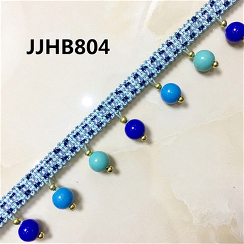 欧式窗帘珠子窗帘花边吊珠吊穗流苏布艺装饰窗帘配件辅料糖果珠