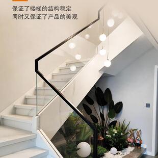 四川玻璃扶手钢化玻璃阳台玻璃护栏室内玻璃扶手楼梯钢板