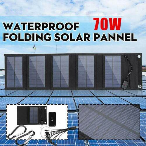 12W太阳能折叠包 70W可定 5V USB户外太阳能板充电