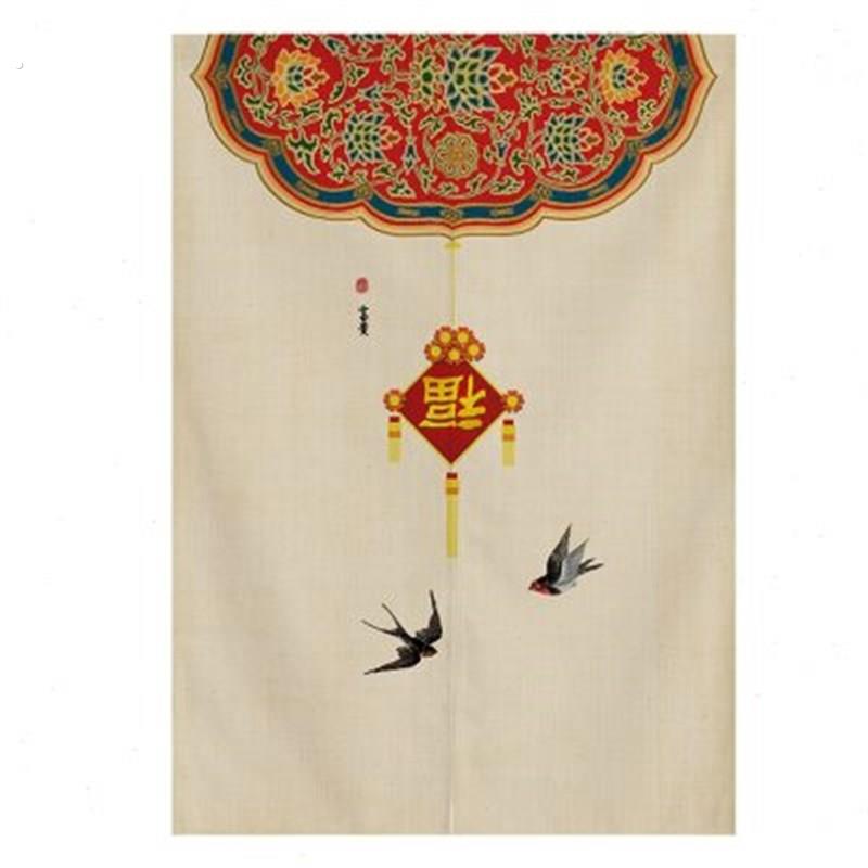 帘客厅隔断门装饰艺卫生间布帘卧室中式帘布厨房子遮挡玄关魔术贴