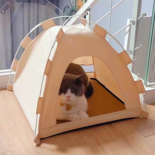 猫帐篷夏季透气防暑猫窝半封闭式安全感可拆洗宠物房清凉猫咪产房