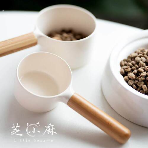 芝小麻 手感棒棒猫粮勺休普小号猫粮铲宠物粮勺狗食勺子猫粮勺子