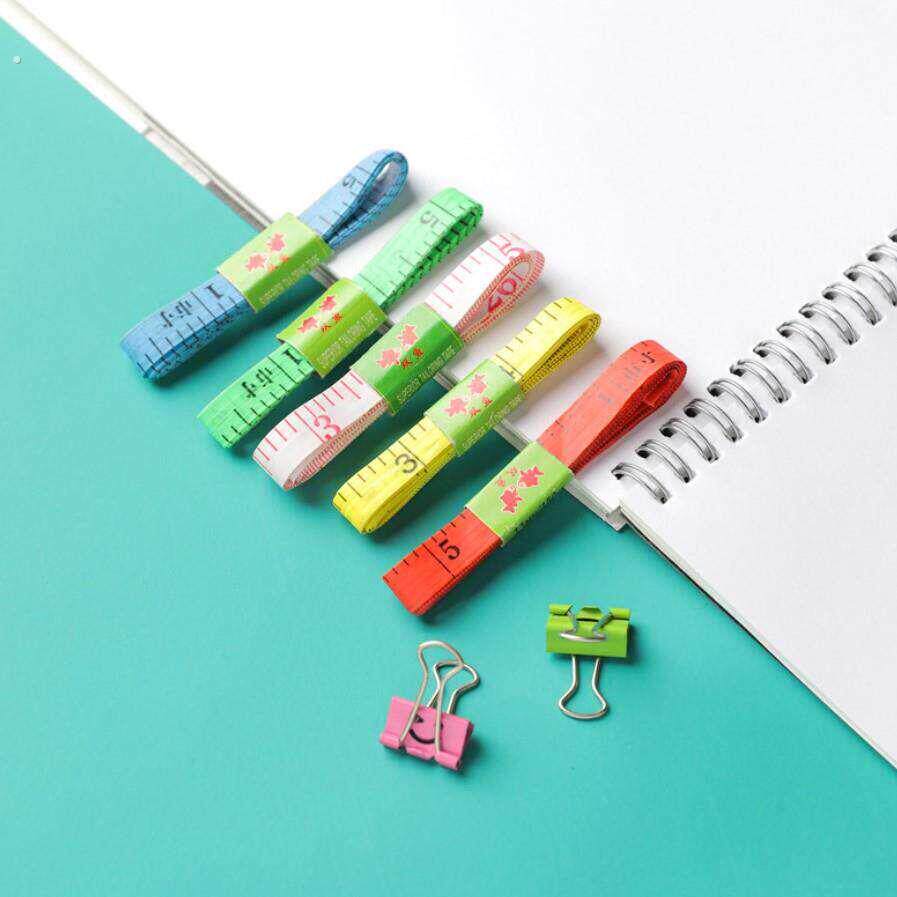 彩色便携式卷尺测量尺办公学习用品高颜值小尺子测量工具创意迷你