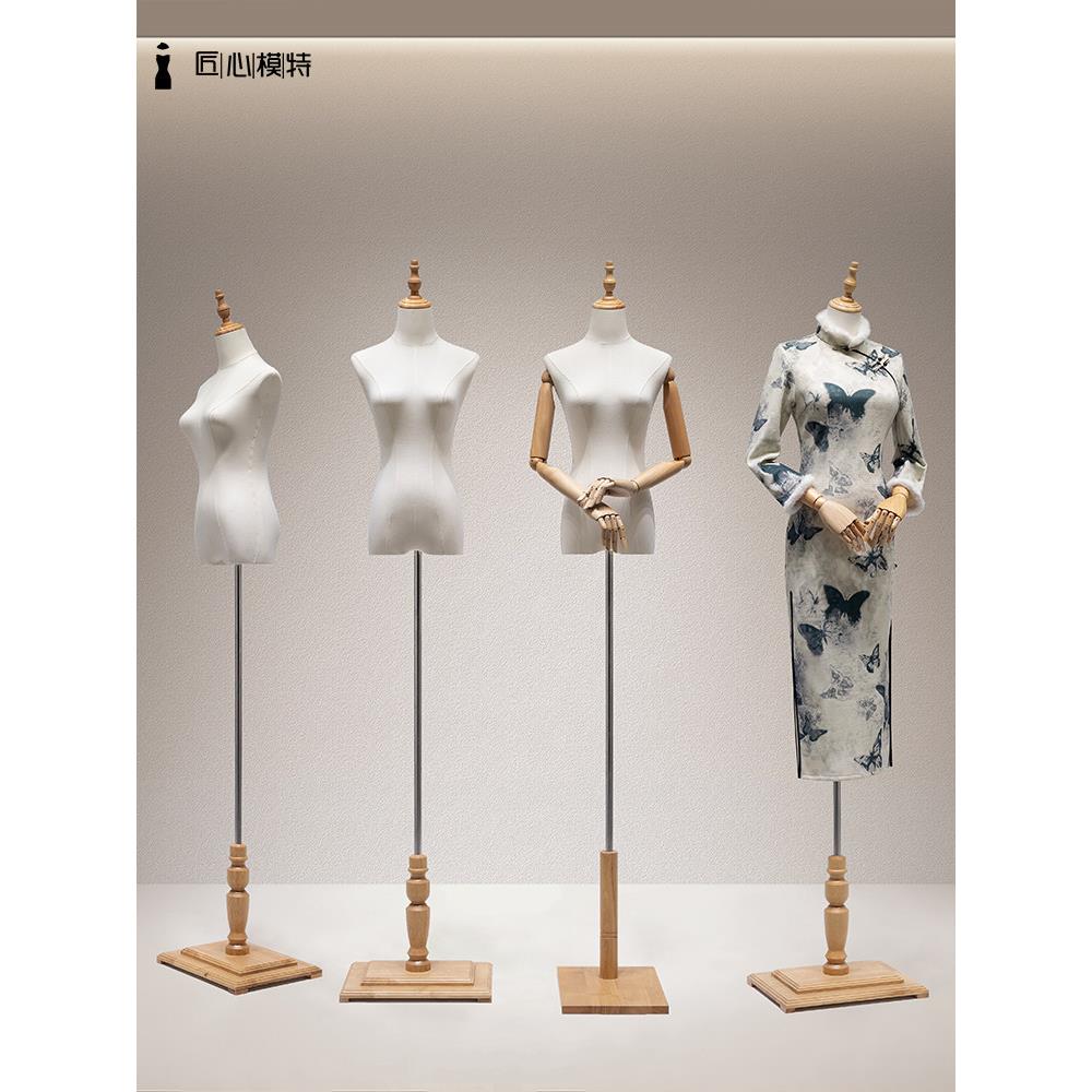 模特道具服装店韩版女装陈列展示架子半身婚纱橱窗假人台人体全身
