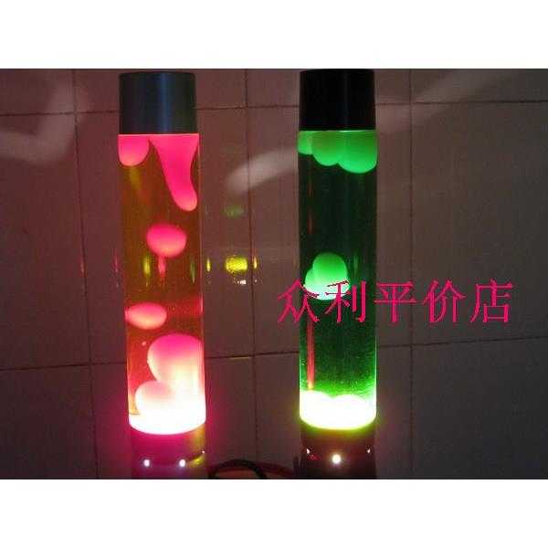 lava lamp 创意葱灯熔岩灯蜡灯温馨卧室床头灯水母灯 装饰台灯
