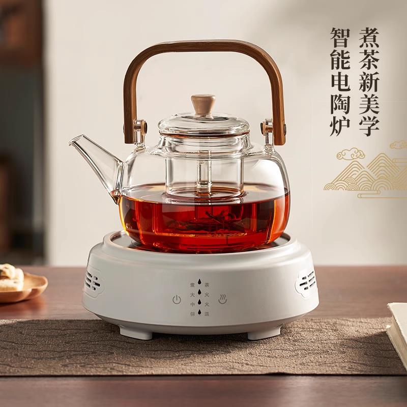 黑晶炉泡茶炉煮茶器小型烧水玻璃壶泡泡茶炉迷你黑晶炉家用静音电