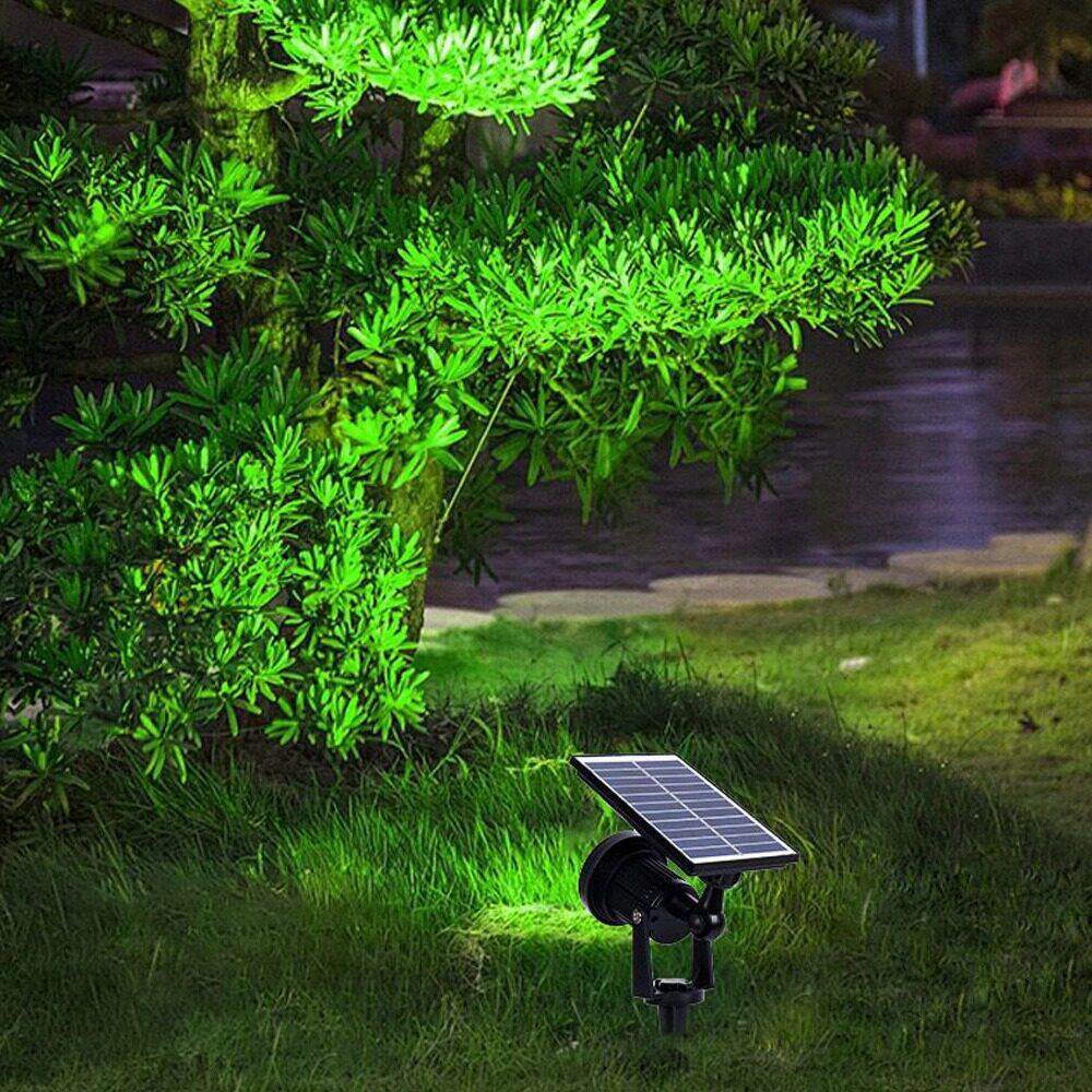 太阳能洗墙射灯户外超亮防水草坪投光灯景观庭院灯花园插地照树灯