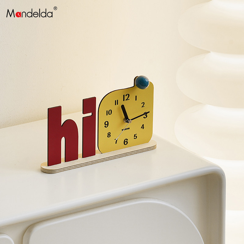 Mandelda家居客厅装饰品台式座钟玄关电视柜创意桌面时钟艺术摆件,家居饰品,装饰摆件,淘宝优惠券,粉丝福利购,淘宝优惠卷