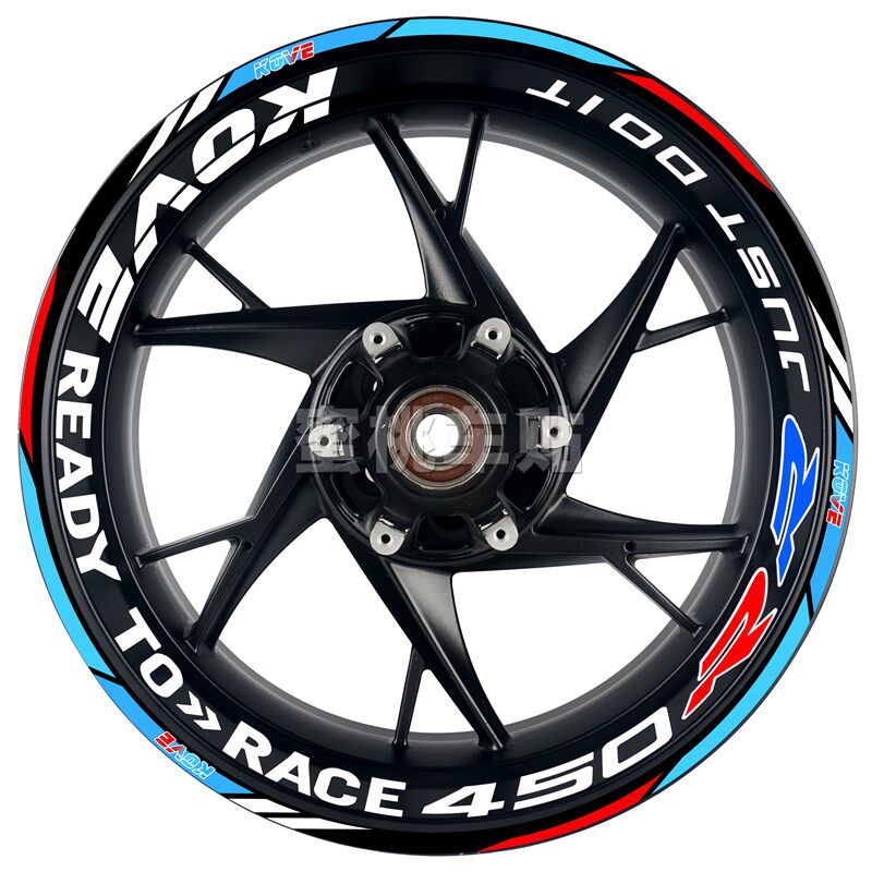 适用于 凯越 450RR 改装 轮毂贴 钢圈贴 轮胎字母 防水 反光贴片