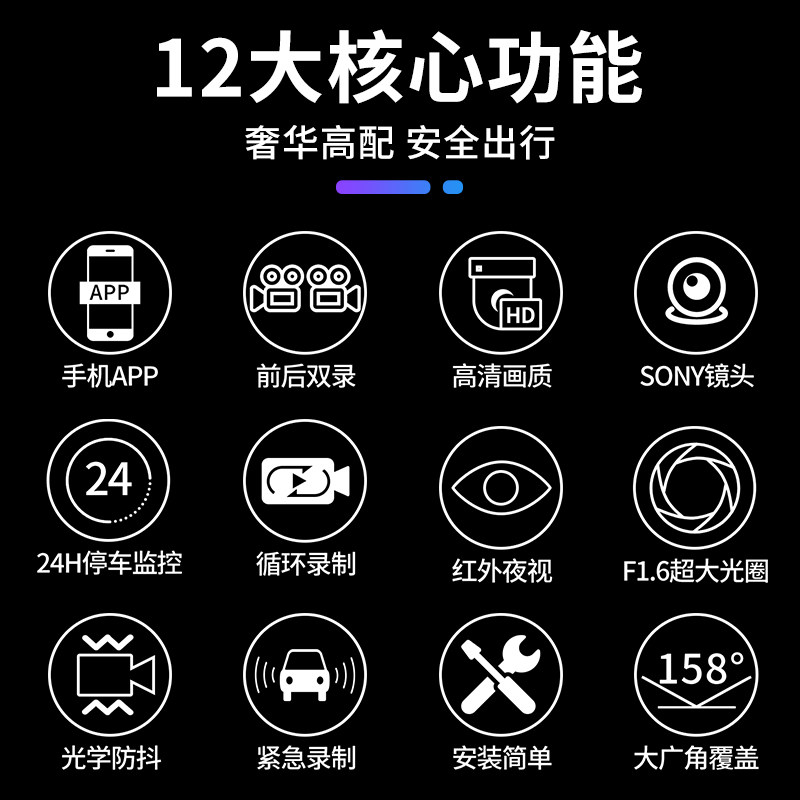路虎原厂专用行车记录仪发现神行4揽胜极光星脉捷豹神行者2超高清