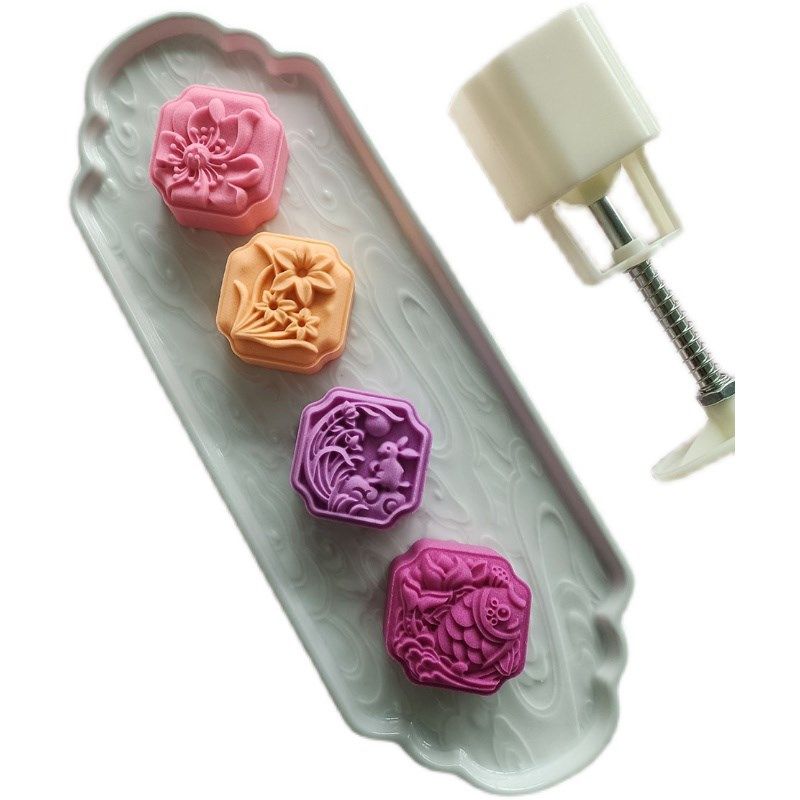 兰花兔子鱼月饼模具50g 凤梨酥开运酥家用不粘绿豆糕模中式糕点模,厨房/烹饪用具,烘焙模具,淘宝优惠券,粉丝福利购,淘宝优惠卷