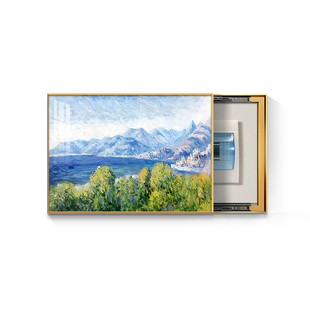 梵高风景油画电表箱装饰画高级感电源总开关遮挡箱挂画配电箱轻奢