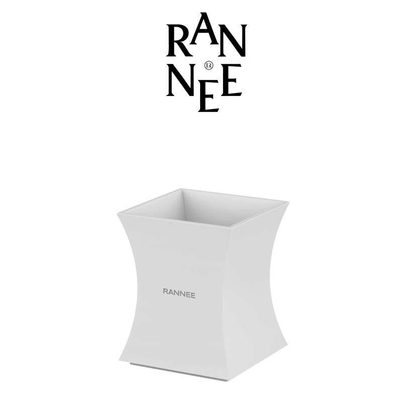 RANNEE立方 陶瓷杯太空银方形未来艺术陶瓷花瓶礼品