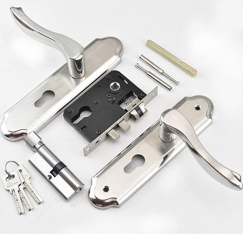 室内卧室房门锁 欧式实木门把手 通用型锁具家用不锈钢大小50锁体,基础建材,机械门锁,淘宝优惠券,粉丝福利购,淘宝优惠卷