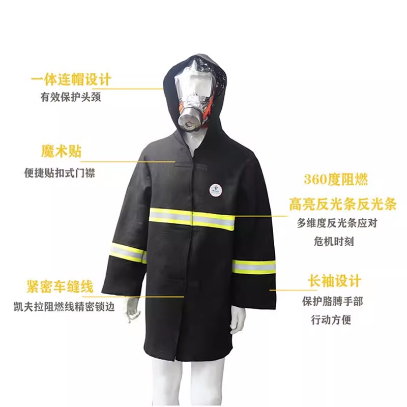 防火斗篷碳纤维消防家用防火毯披风衣服灭火毯高层火灾逃生装备