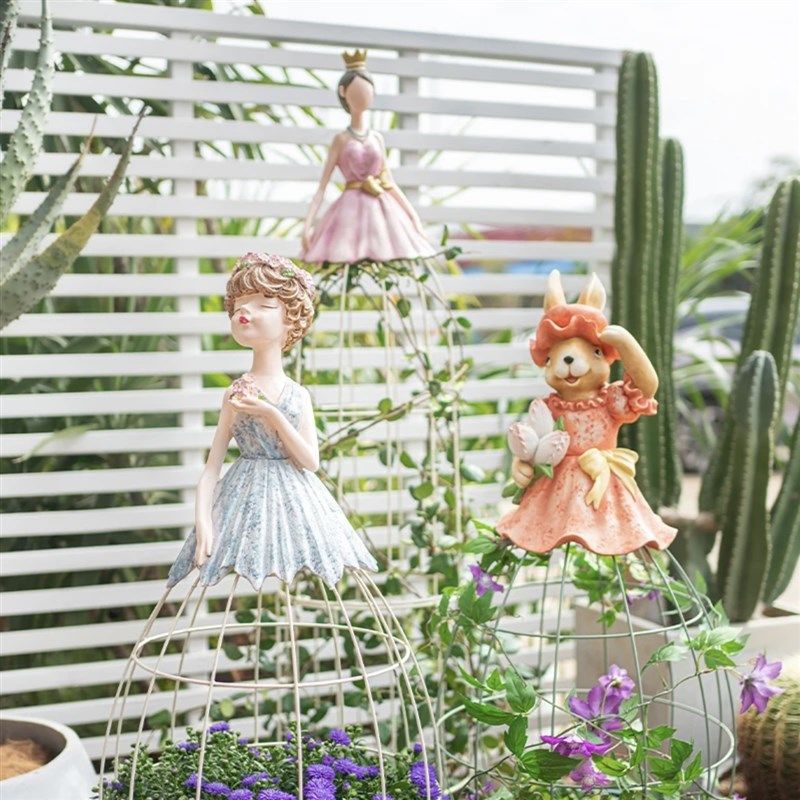 佳鲤推荐花园创意铁艺公主裙娃娃爬藤架月季铁线莲花架庭院造景,家居饰品,户外/庭院摆件,淘宝优惠券,粉丝福利购,淘宝优惠卷