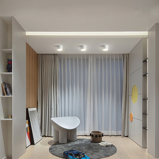 新款led明装圆形筒灯简约入户门厅走廊过道阳台储物衣帽间吸顶灯