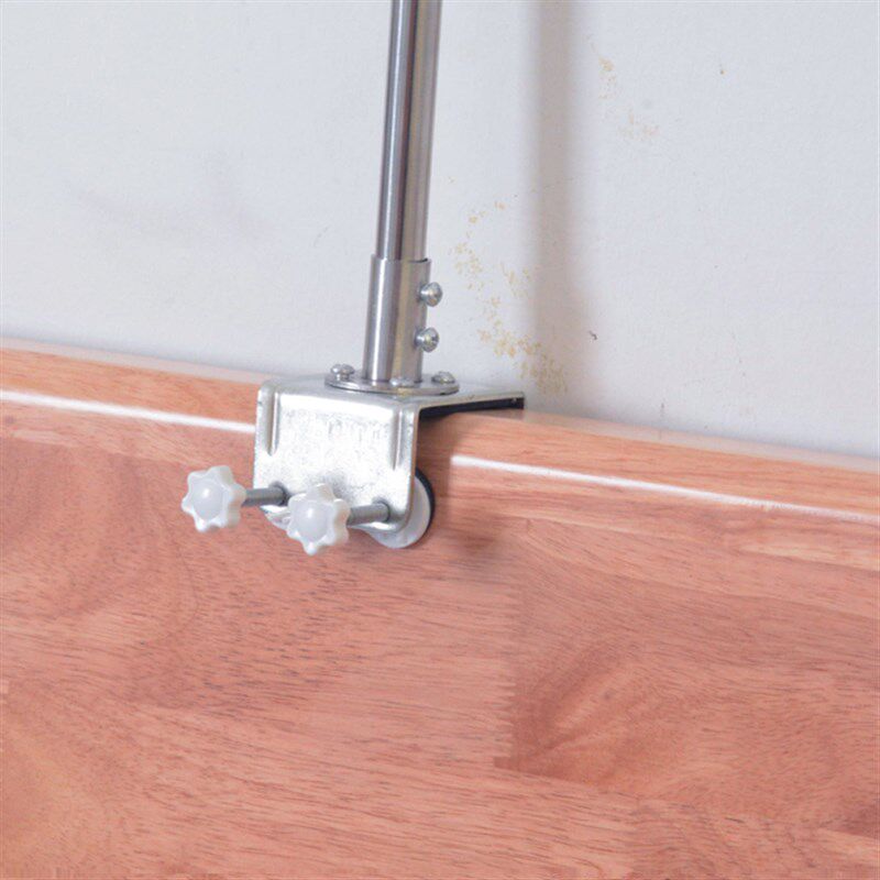 丝雨升级全不锈钢床头调速微风小吊扇支架伸缩折叠加长粗横杆2025