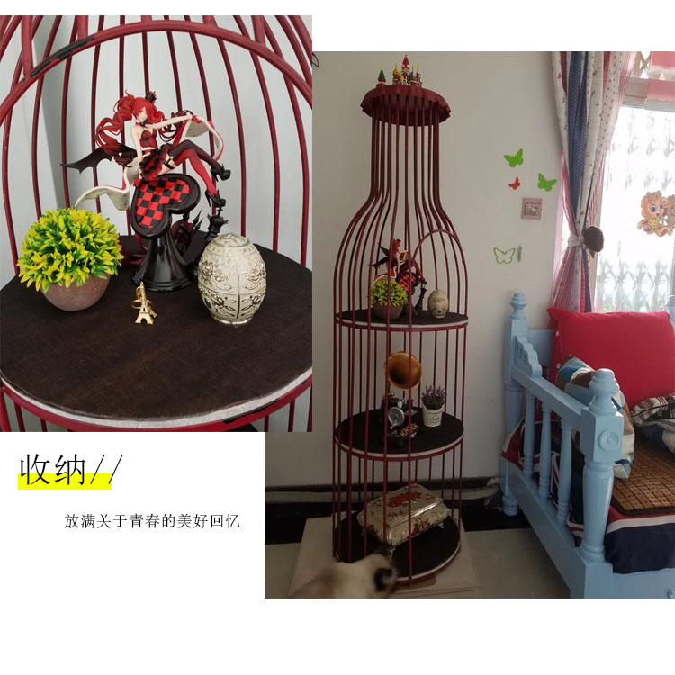 复古酒瓶置物架餐厅创意装饰品工业风酒吧酒架落地摆件
