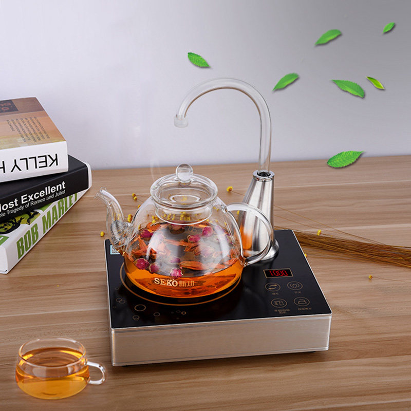 电陶炉家用小型迷你煮茶器玻璃壶茶炉烧水泡茶茶具套装全自动上水,餐饮具,煮茶炉,淘宝优惠券,粉丝福利购,淘宝优惠卷