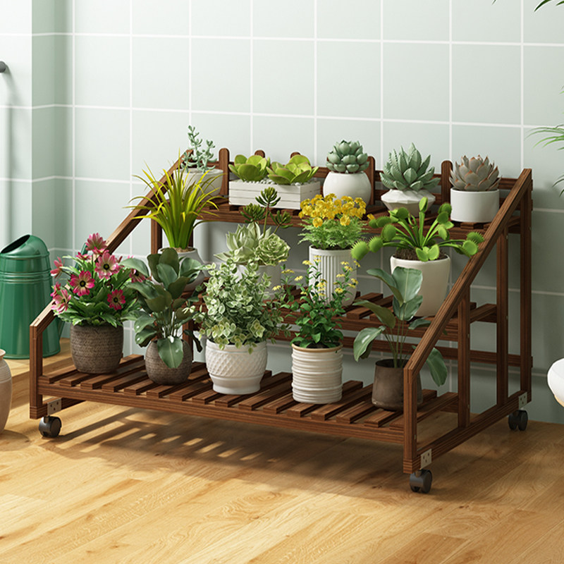 阳台花架子客厅落地式实木多肉一层托架室内外多层花盆架2024新款,住宅家具,花架/花几,淘宝优惠券,粉丝福利购,淘宝优惠卷