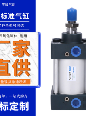 sc63标准气缸小型气动大推力sc32x40x50x75x80x100x125x160x180-S