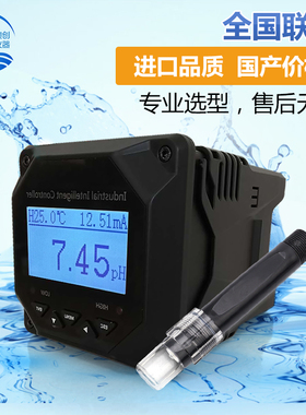 在线pH仪表 在线pH计测试仪 pH传感器探头ORP检测仪污水 酸度计