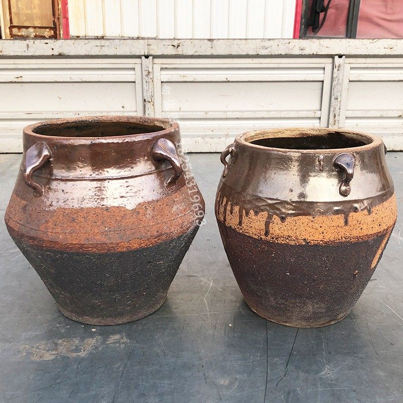 民俗老物件老坛子怀旧老农村咸菜坛子粗陶罐旧油盐坛子复古插花瓶,家居饰品,花瓶,淘宝优惠券,粉丝福利购,淘宝优惠卷