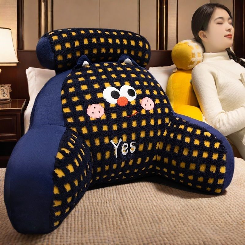 冬季毛绒床头卧室靠垫软包护腰靠枕靠背沙发宿舍床上孕妇看书枕头,居家布艺,床头靠垫,淘宝优惠券,粉丝福利购,淘宝优惠卷