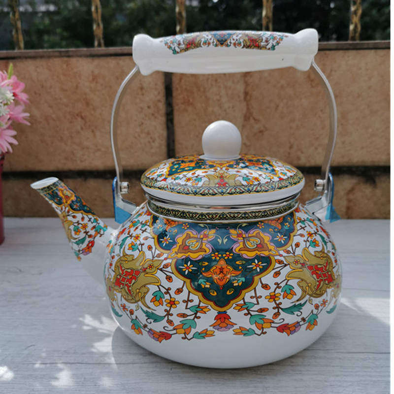 新疆壶加厚出口搪瓷壶奶茶烧冷水咖啡煎药珐琅电磁炉燃气家用饭厅,厨房/烹饪用具,烧水壶,淘宝优惠券,粉丝福利购,淘宝优惠卷