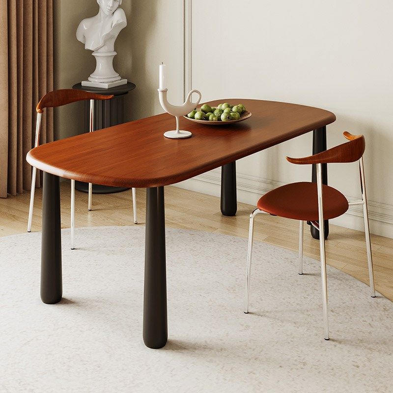 国闽中古风复古全实木餐桌家用小户型法式饭桌餐椅黑色长方形桌子,住宅家具,实木餐桌,淘宝优惠券,粉丝福利购,淘宝优惠卷