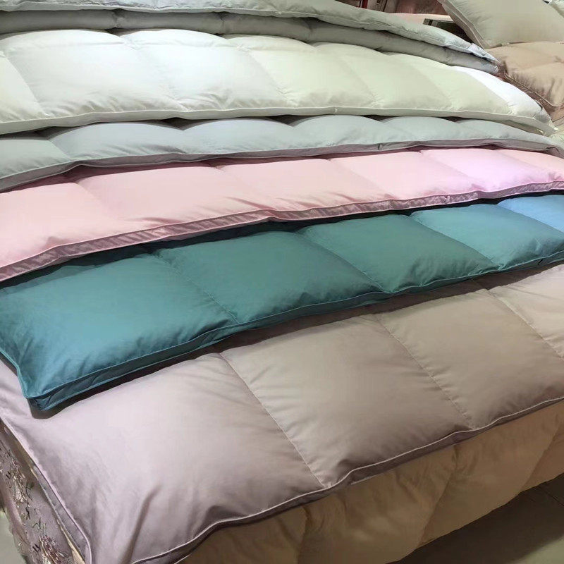 100支单层羽绒被被壳 半成品自充绒柔赛丝双边立体轻薄款被罩内胆