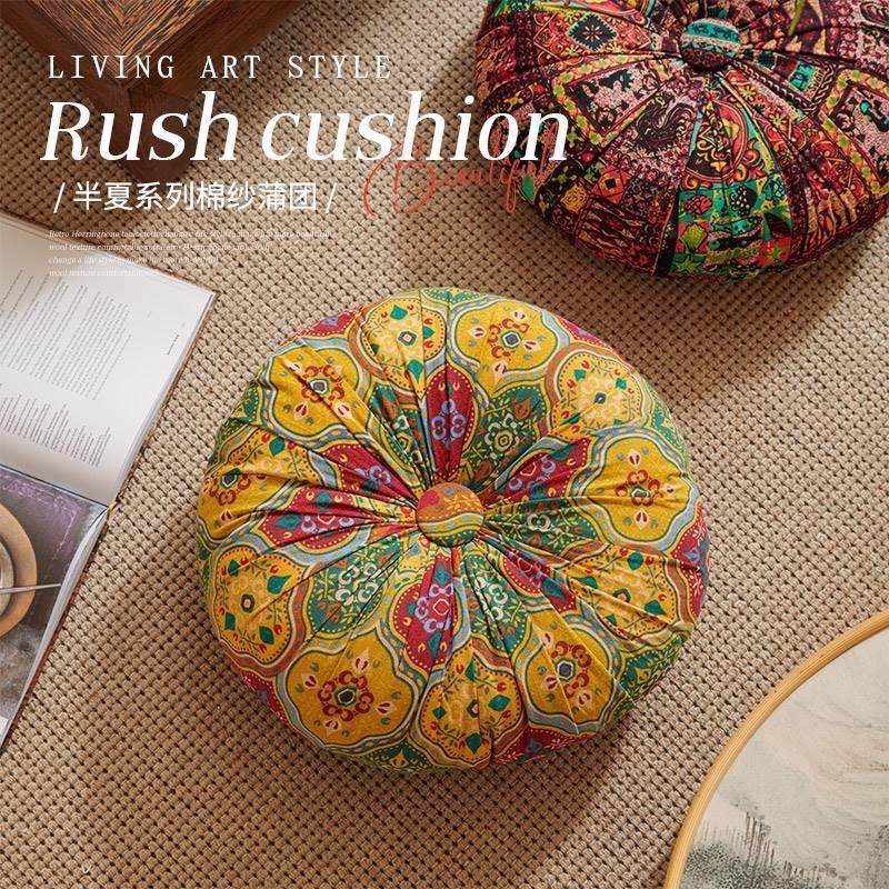 圆形蒲团地上坐垫家用椅子沙发棉麻椅垫卧室屁股垫子办公室坐靠垫,居家布艺,蒲团,淘宝优惠券,粉丝福利购,淘宝优惠卷