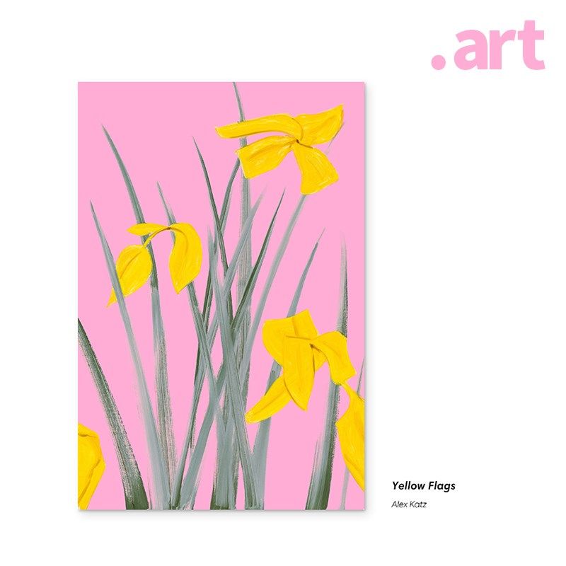 现代家居餐厅客厅卧室粉色清新装饰画 花丛 Alex Katz 艺术衍生品