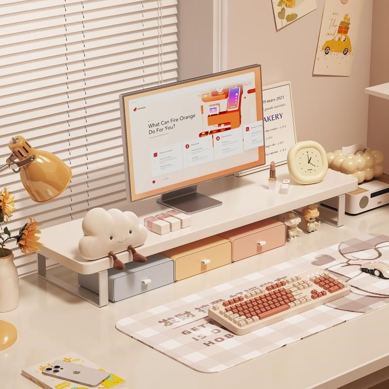 显示器增高架电脑多功能桌面置物笔记本电脑托工位显示器垫高支架