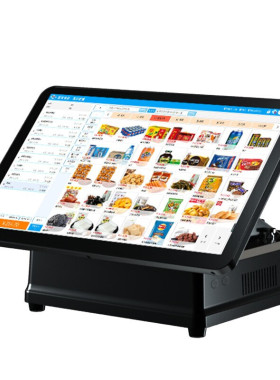 新蜜9816收银机一体机触摸屏收款机餐饮饭店奶茶称重扫码点餐机