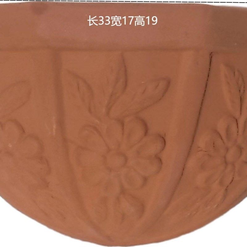 壁挂花盆庭院大号陶罐景观土陶粗陶红陶花盆花瓶摆件陶瓷大码陶盆