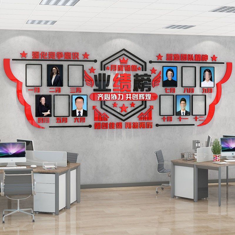 员工风采展示墙贴立体荣誉业绩榜办公室墙面装饰公司企业文化布置,家居饰品,文化墙贴,淘宝优惠券,粉丝福利购,淘宝优惠卷