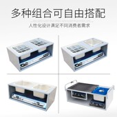 蝶烤香商用油炸炉双用烧烤炉两用炉 关东煮铁板烧烧烤车