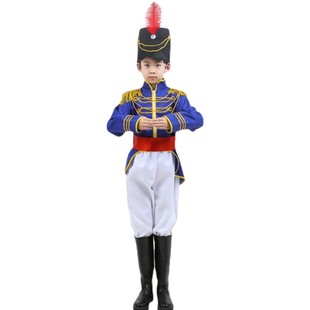 皇帝的新装表演出衣服儿童侍卫兵欧式骑士王子国王全套长袖大臣