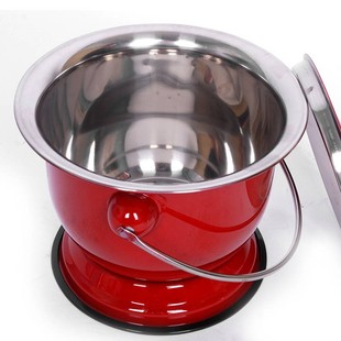 防滑老式搪瓷成人高脚痰盂老人家用痰盂儿童便盆坐便器孕妇桶加厚