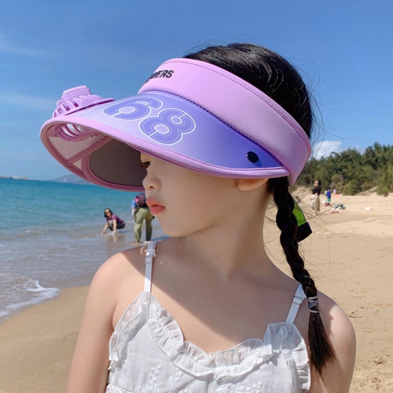 儿童防晒帽夏季出游大帽檐空顶女童风扇帽中大童遮阳帽男孩太阳帽,童装/婴儿装/亲子装,帽子,淘宝优惠券,粉丝福利购,淘宝优惠卷