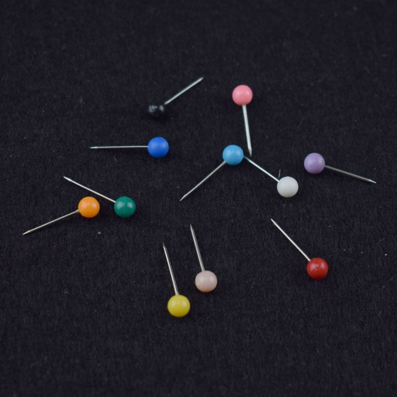 500枚盒 单色装彩色大头针4mm塑料圆头短钉小号工字钉办公固定针,文具电教/文化用品/商务用品,大头针,淘宝优惠券,粉丝福利购,淘宝优惠卷