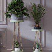 轻奢室内多层花架落地式 现代简约客厅绿萝铁艺花盆架置物架子承重