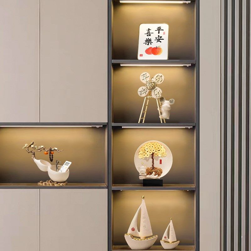 新中式创意电视柜酒柜组合轻奢现代高档摆件开业饰品乔迁新房礼物