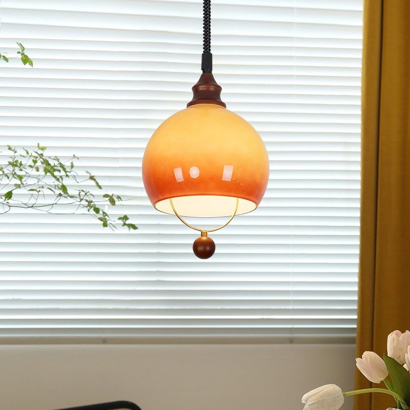 中古侘寂风餐厅吊灯可升降伸缩玻璃吧台茶室商铺饭厅复古餐桌吊灯,家装灯饰光源,餐厅吊灯,淘宝优惠券,粉丝福利购,淘宝优惠卷