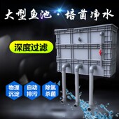 鱼池过滤箱周转箱水循环系统滴流盒自制大型锦鲤室外鱼池过滤器