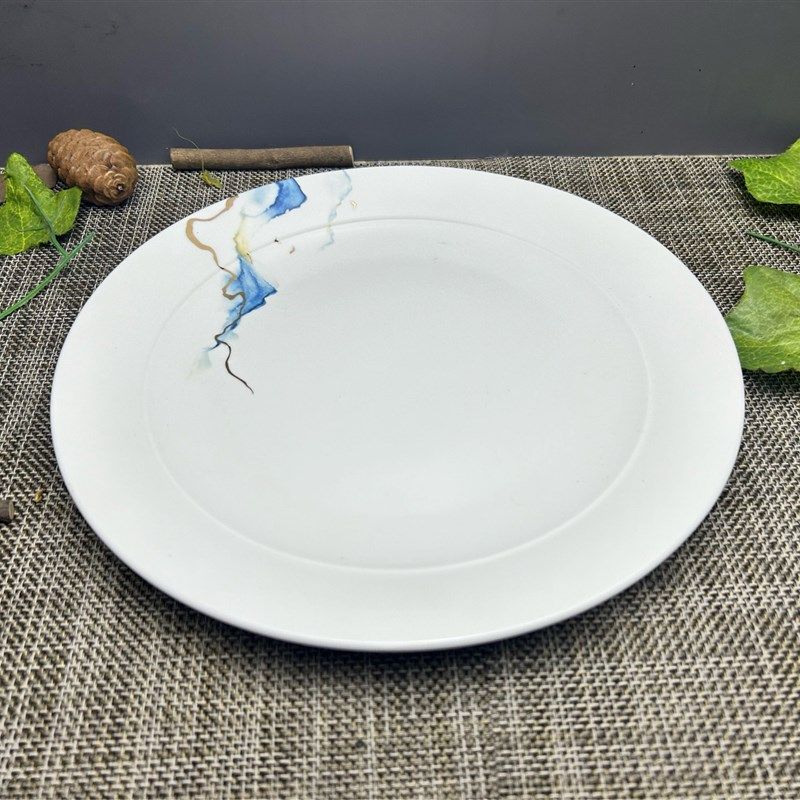 陶瓷盘高级感浅盘大号西餐盘牛排盘圆盘平盘2023新款餐厅专用菜盘,厨房/烹饪用具,配菜/备菜盘,淘宝优惠券,粉丝福利购,淘宝优惠卷
